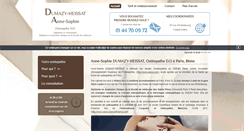 Desktop Screenshot of osteopathe-heissat-paris8.com