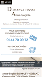 Mobile Screenshot of osteopathe-heissat-paris8.com