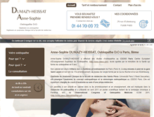 Tablet Screenshot of osteopathe-heissat-paris8.com